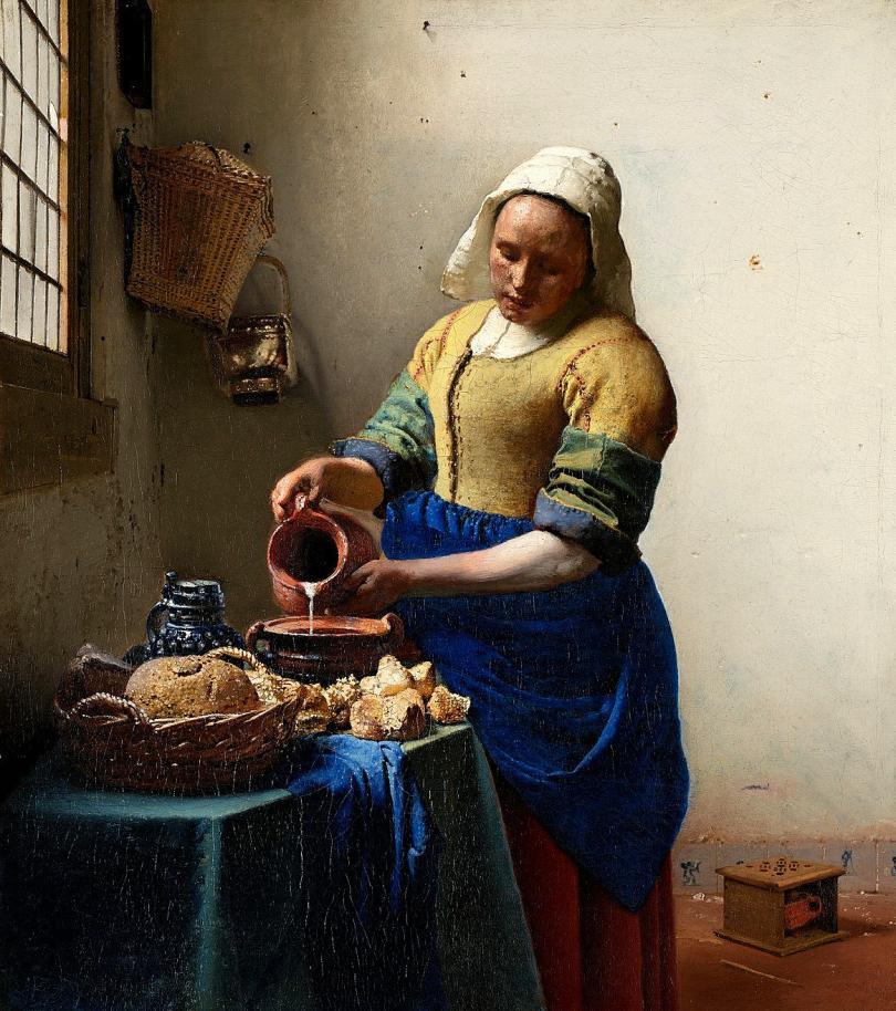 The Milkmaid Johannes Vermeer – Rijksmuseum