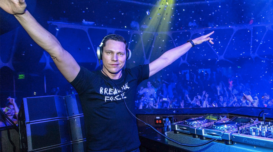 DJ tiesto blue lights