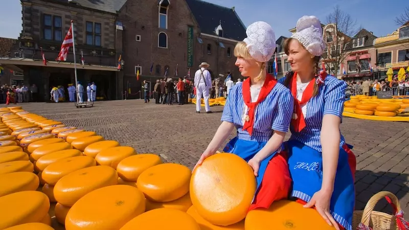2022 Alkmaar cheese market in the Netherlands