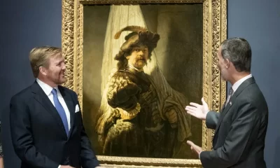 Rembrandt self portrait Standard Bearer