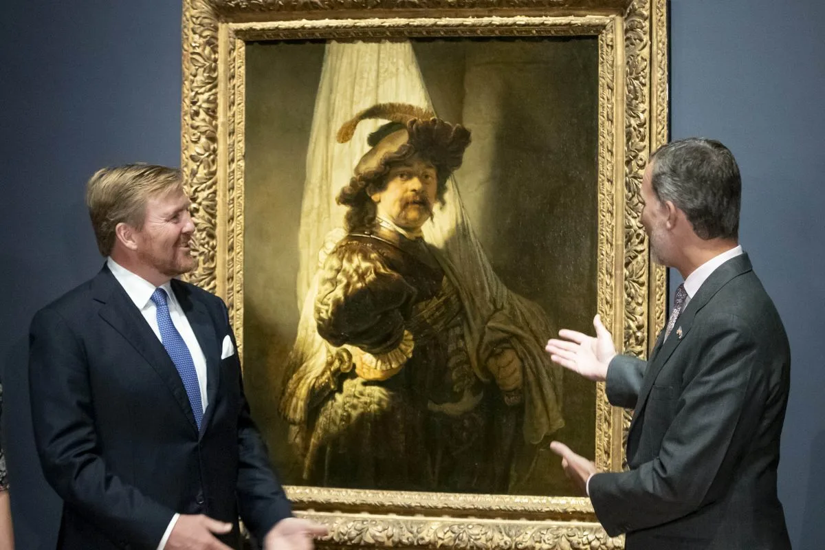 Rembrandt self portrait Standard Bearer