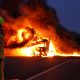 A15 near Rotterdam closed due to burning truck