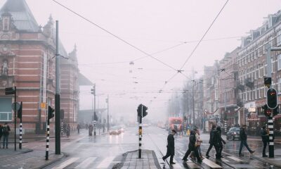 Fog and strong wind warning in the Netherlands