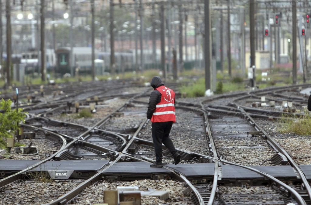 Railway workers in Belgium on a 3 day strike