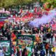 Cost of living and austerity policies protested in England