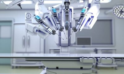 A Chinese made robot performs knee surgery for the first time