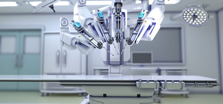 A Chinese made robot performs knee surgery for the first time