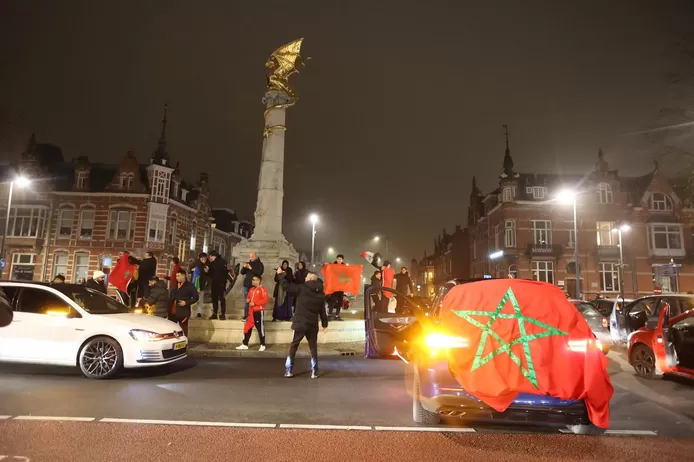 Big party in Brabant after Moroccan victory Hundreds of fans honking across the street 1