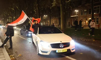 Big party in Brabant after Moroccan victory Hundreds of fans honking across the street