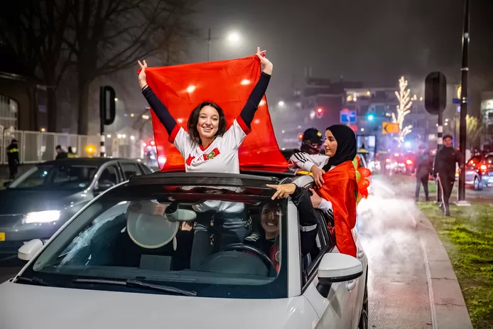 Big party in Brabant after Moroccan victory Hundreds of fans honking across the street 6