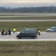 Climate activists glued to the airstrip