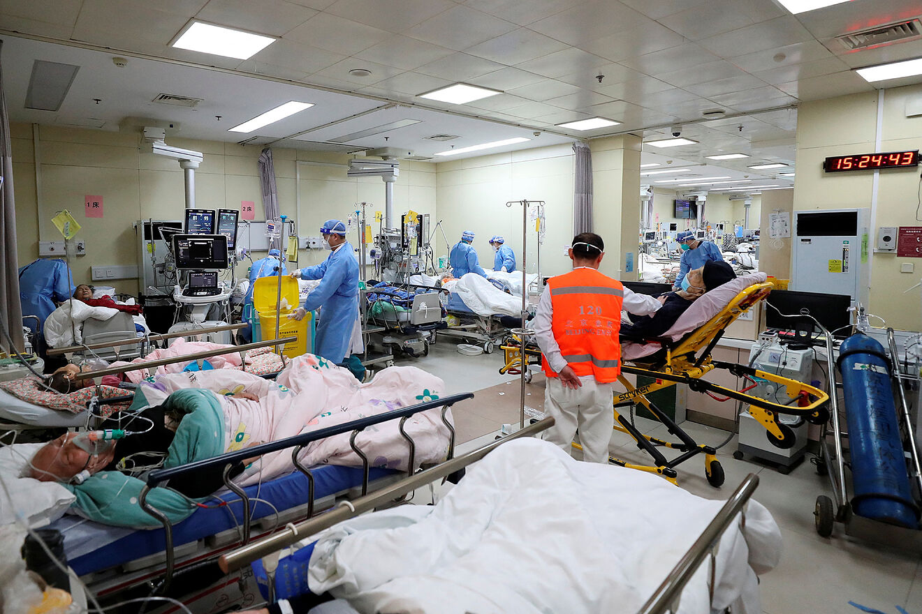 Density in hospitals in China is extremely high