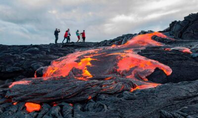 Hawaii volcano spews lava 38 years later