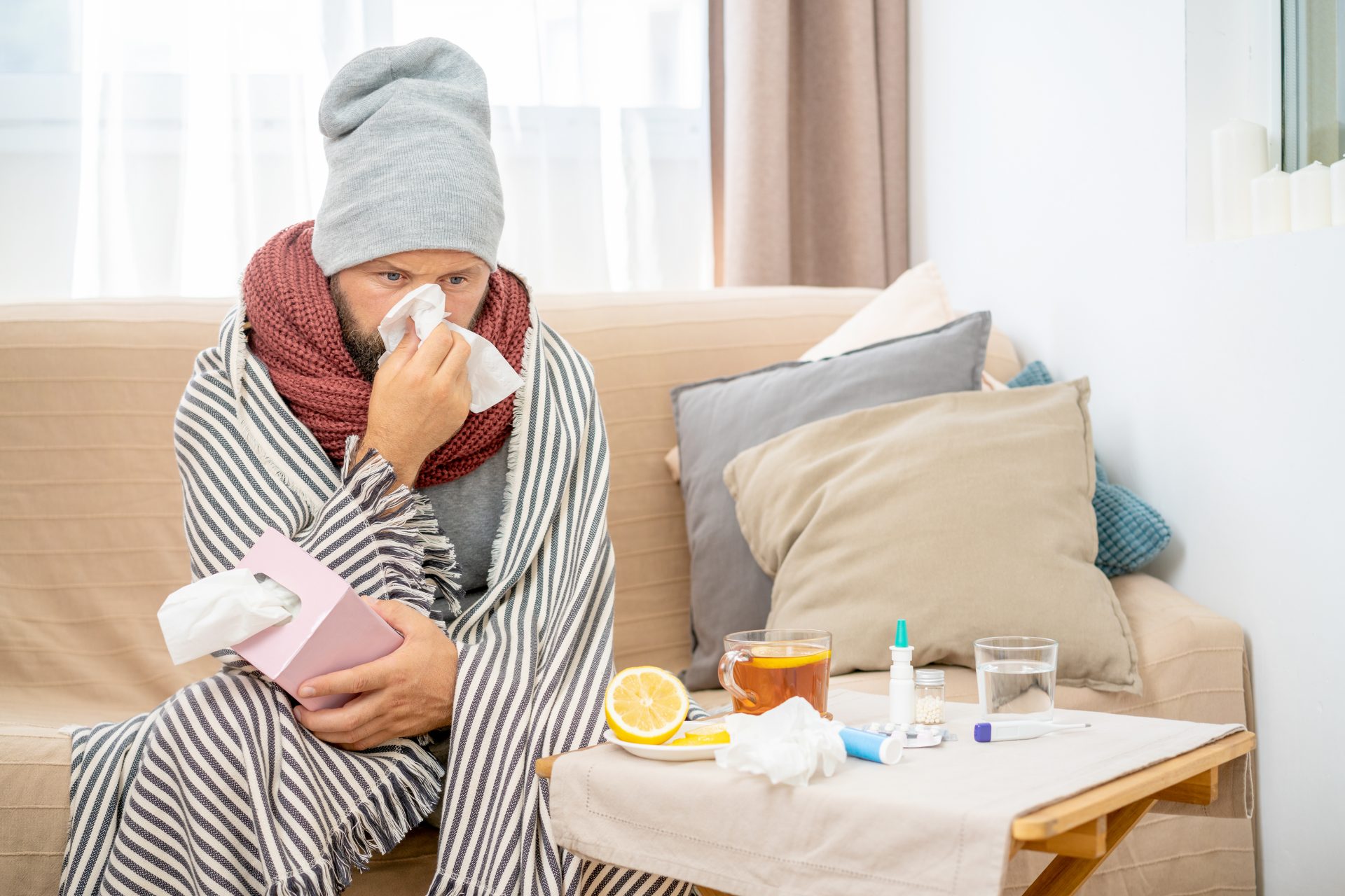 Influenza cases in England increased 7 times in a month