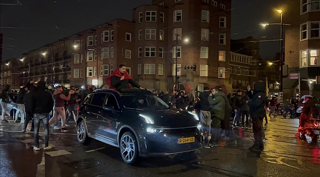 Intervention for Moroccans celebrating their national teams quarter finals in the Netherlands