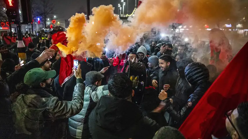 Morocco celebrates victory in Dutch cities Emergency declared in many regions