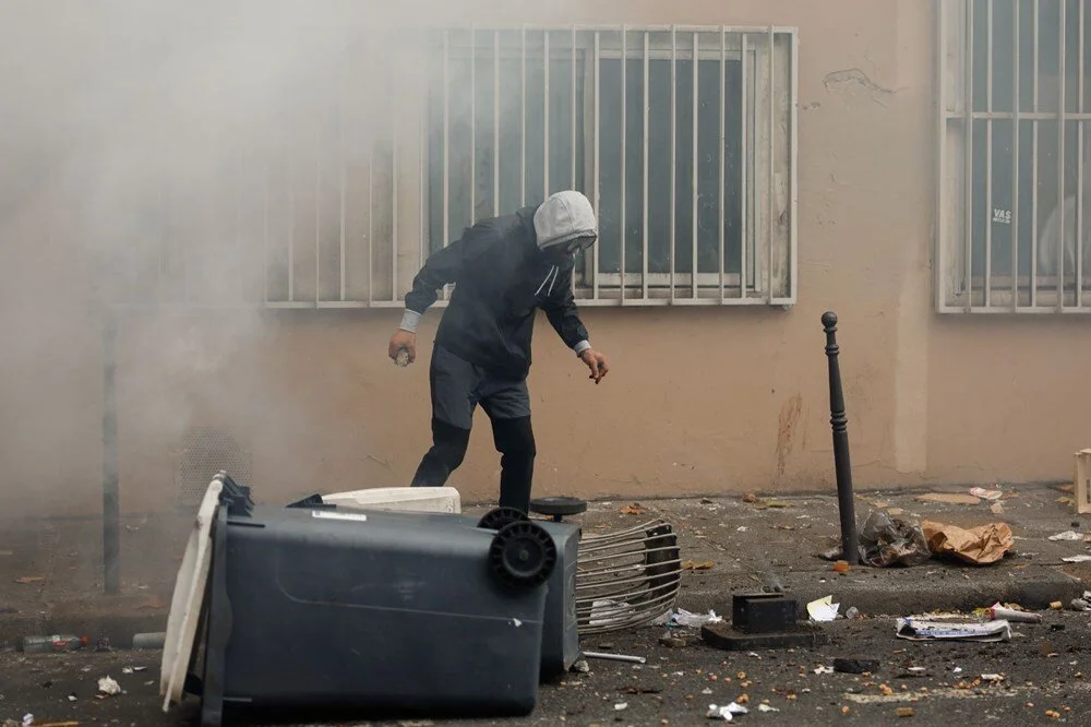 Protests in France spread to another country