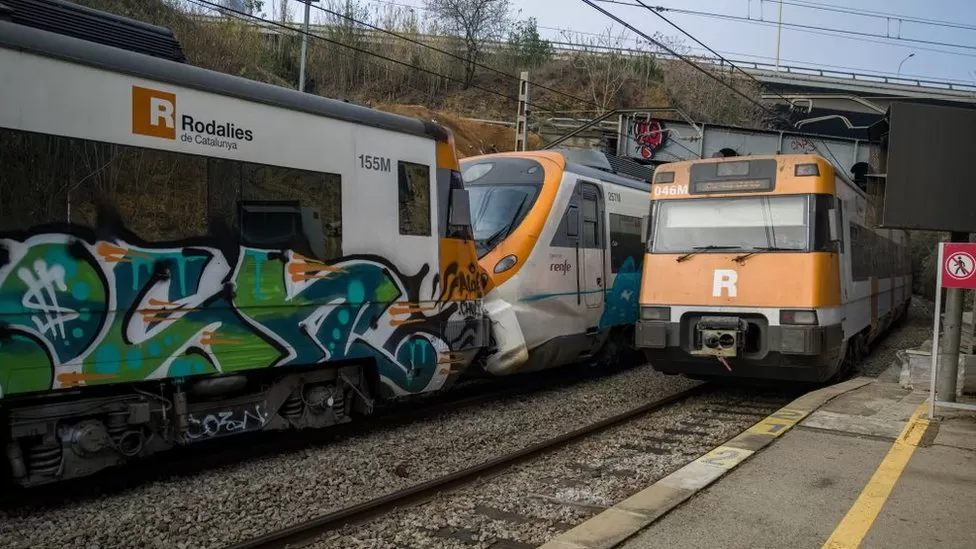 Two trains collided in Spain There are injured