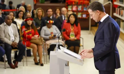 VIDEO Dutch Prime Minister Rutte apologizes for his slavery history