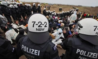Clashes between environmental activists and police in Germany