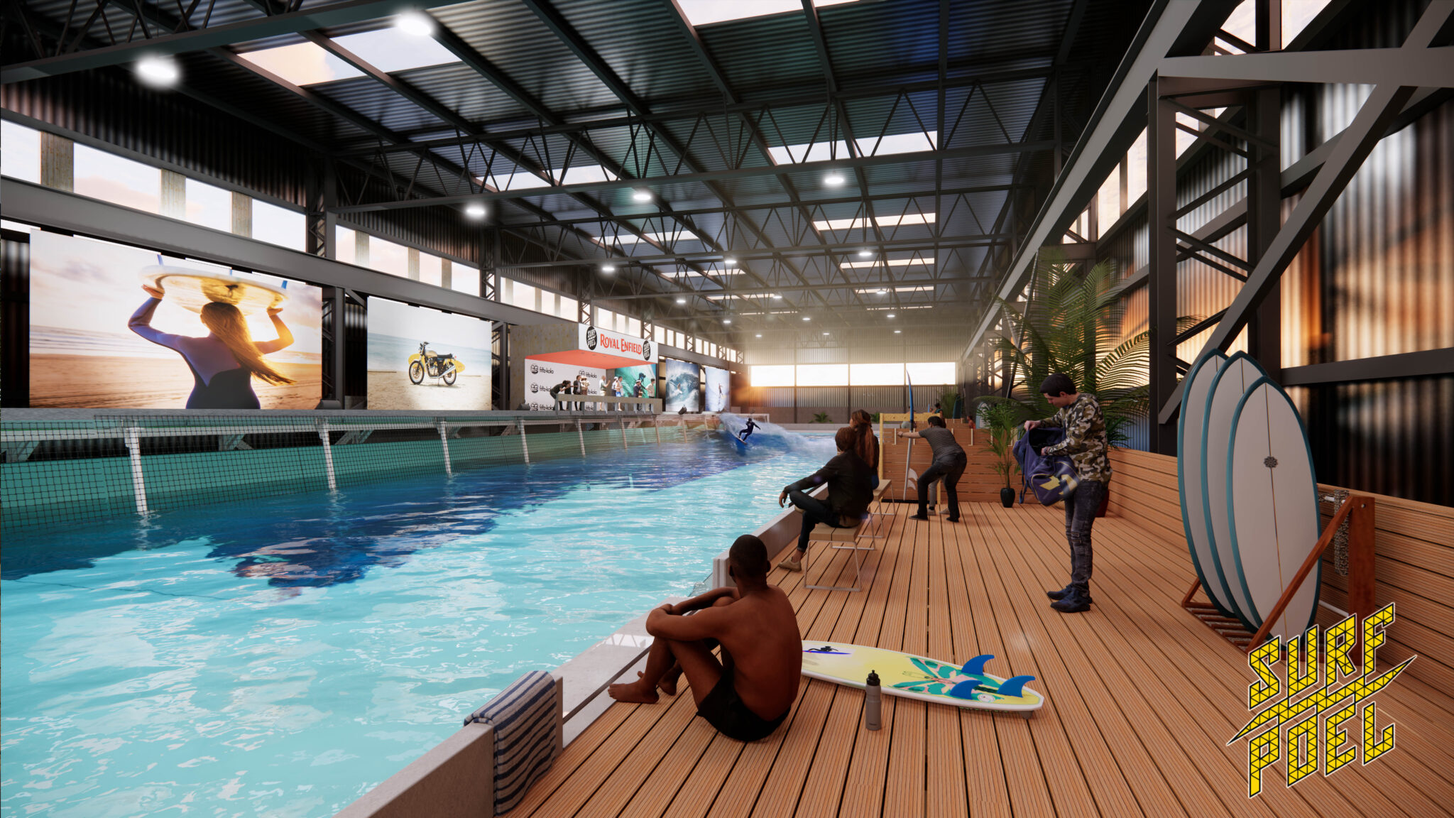 A first in Europe Indoor wave pool opened in the Netherlands