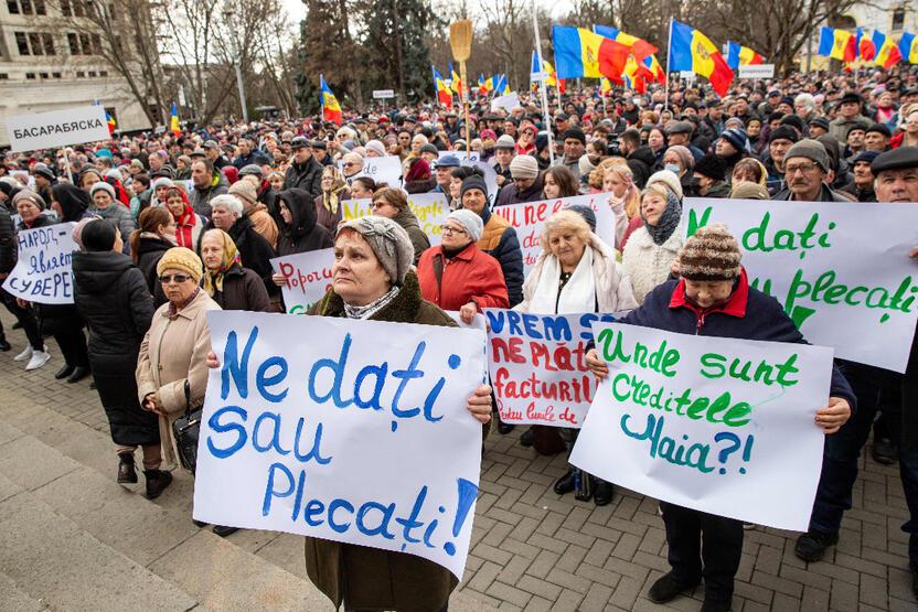 Anti government protest in Moldova Pro Russian demonstrators take to the streets 1