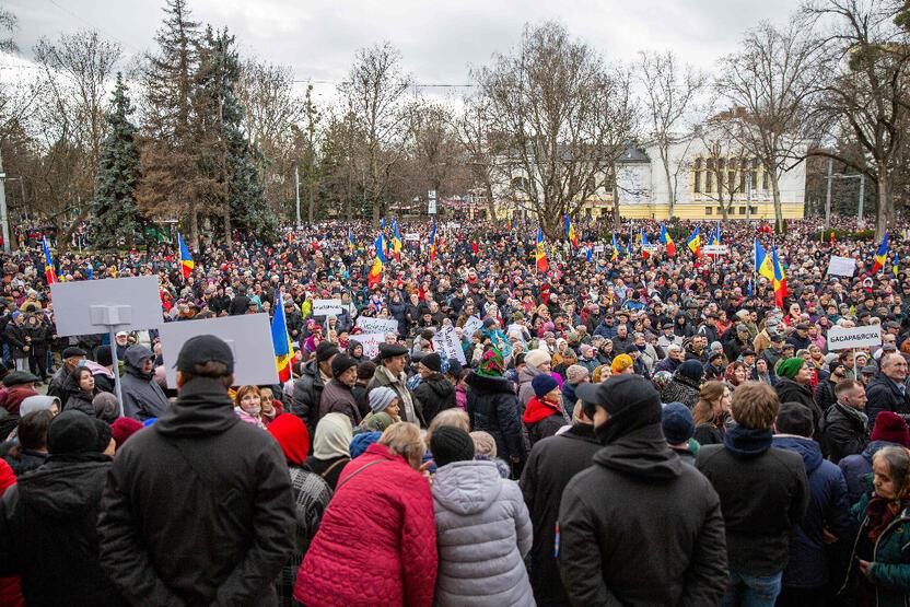 Anti government protest in Moldova Pro Russian demonstrators take to the streets