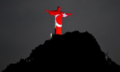 Christ the Redeemer statue in Brazil was illuminated in memory of those who lost their lives in the Turkey earthquake