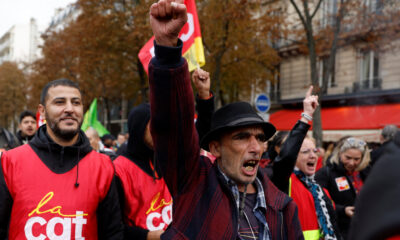 Energy sector workers on strike in France restricted electricity production 1 1