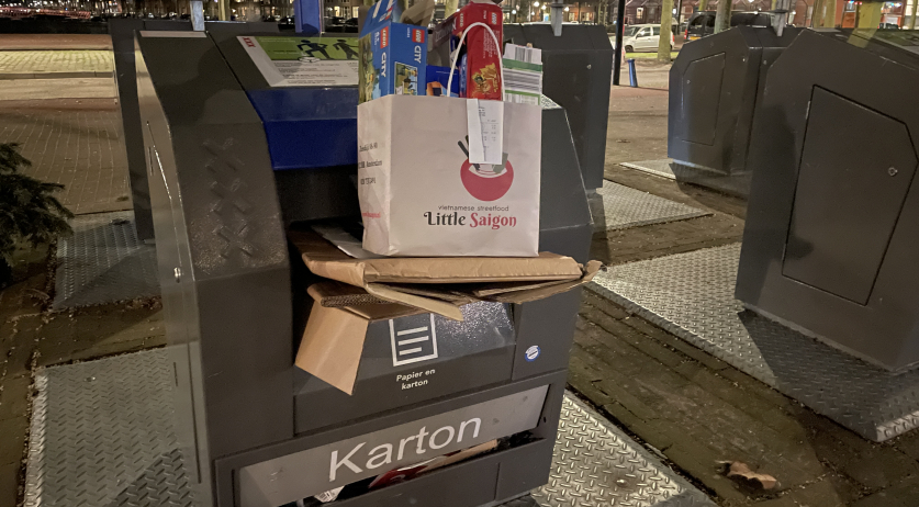 Garbage piles up in Amsterdam town center on first day of strike