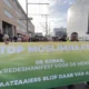 Hundreds of Muslims in the Netherlands protested the tearing of the Quran