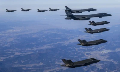 Joint air exercises from the USA Japan and South Korea