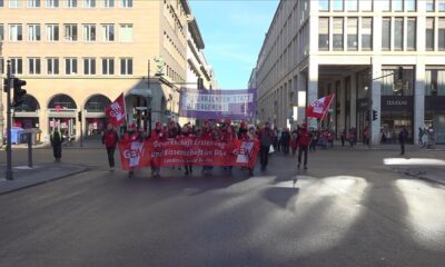 Teachers in Berlin went on a warning strike to protest working conditions in schools