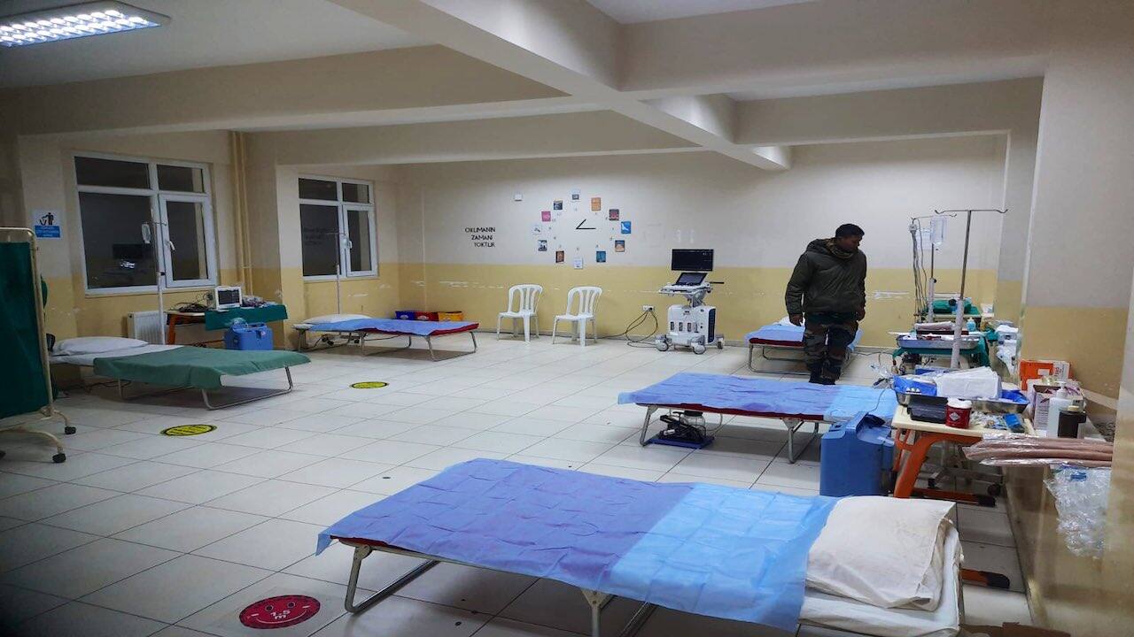 The field hospital established by India in Turkey became operational