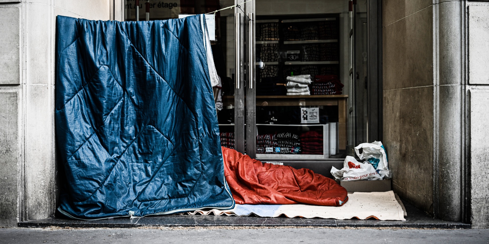 The number of homeless people in France increased by 130 in 10 years