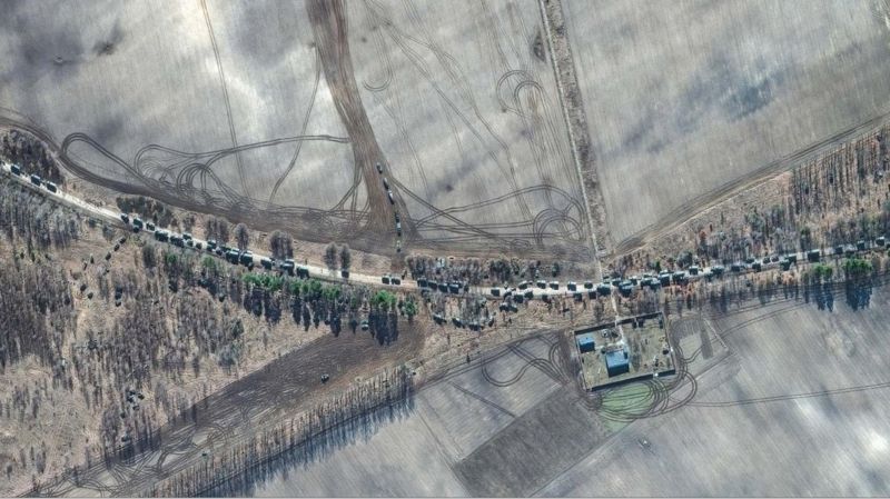 The story of the 56 km armored convoy sent by Russia for the occupation of Kiev 3