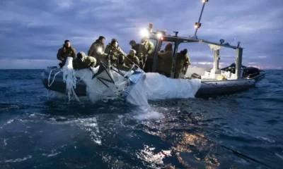 US military removes wreckage of Chinese balloon from sea