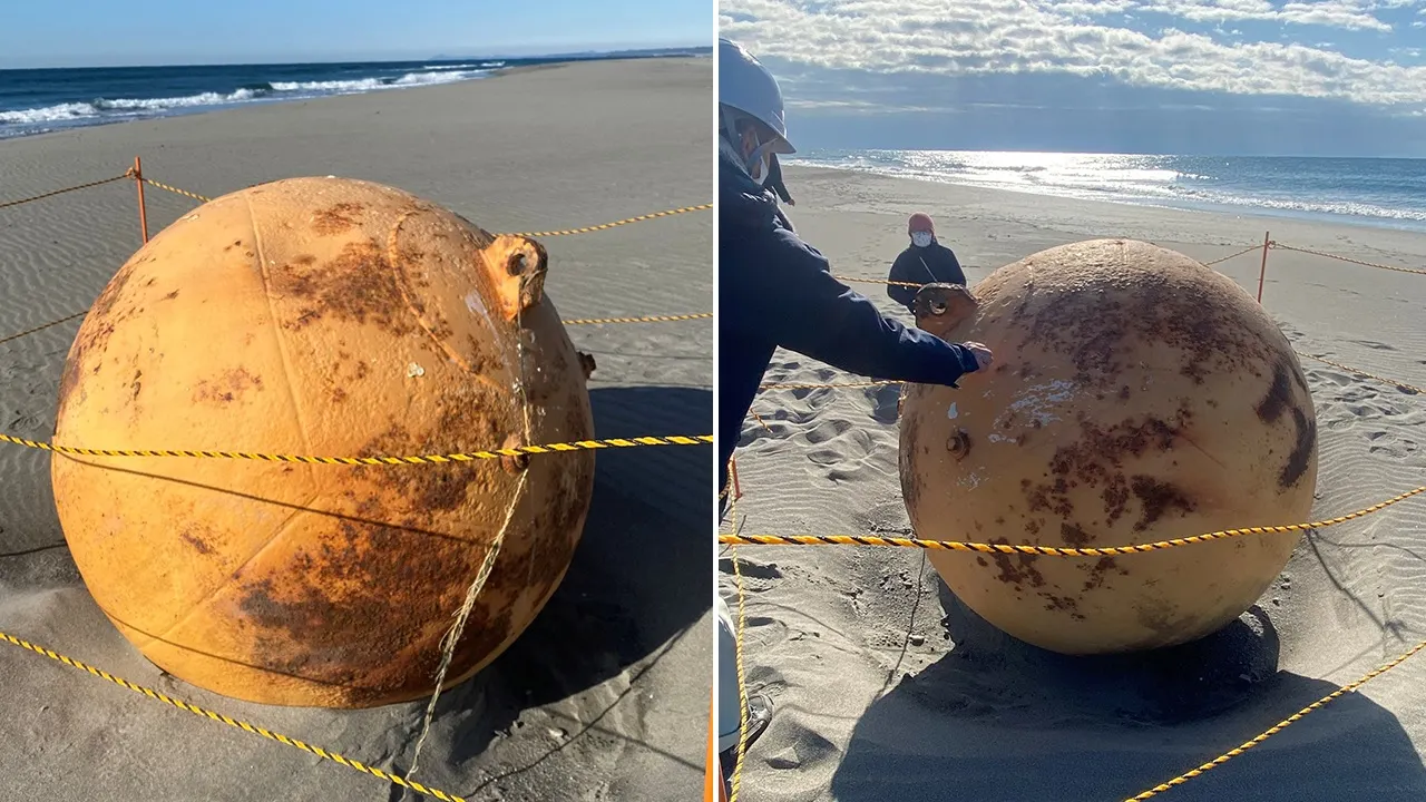 VIDEO A mysterious orb found on the beach confused Japan