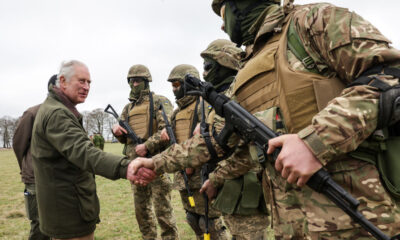 VIDEO King Charles visits Ukrainian soldiers