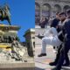 Attack on Vittorio Emanuele 2 Monument by climate activist
