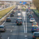 Heavy traffic due to bad weather in the Netherlands