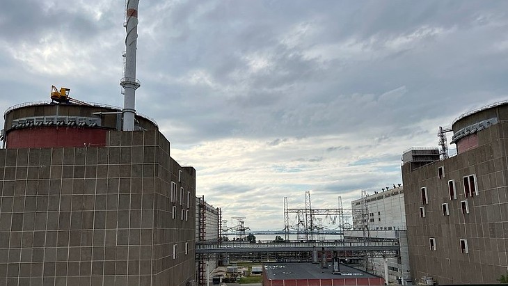 IAEA Zaporizhia Nuclear Station works with emergency generators