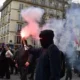 Protesters in France block the entrance to Paris Airport