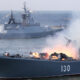 Russian warships conducted exercises in the Black Sea