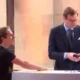 Climate activist stuck his hand on the podium where the presenter was on live broadcast