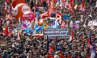 May 1 in France started with pension reform protest