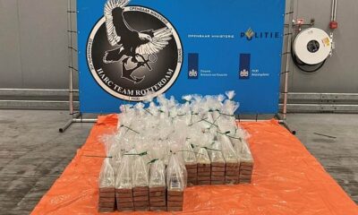 449 kilograms of cocaine hidden in bananas seized in the Netherlands