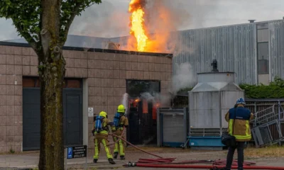 Fierce fire in business premises Waarderpolder quickly extinguished 3