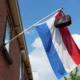 High school graduates in the Netherlands colored the streets with flags and bags