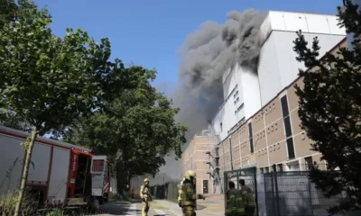 Massive fire on the Kanaalstraat in Lochem